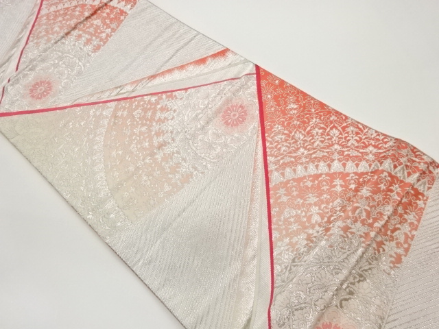 華文模様織出し袋帯